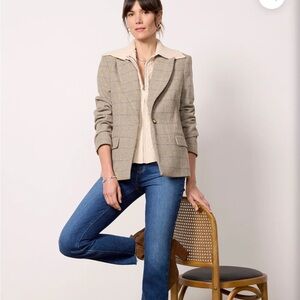 Evereve Dawson Plaid Blazer, size M